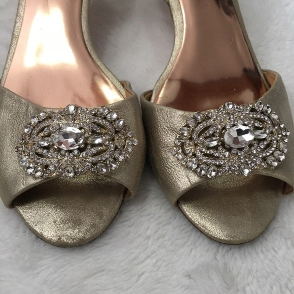 BADGLEY Mischka Davida Open Toe Kitten Heel - Picture 5 of 10